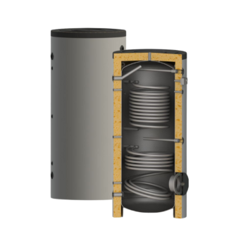 Boiler soojuspumbale 750L 952x2107 mm soojusvaheti 2.59+4.04 m2 Sunsytem