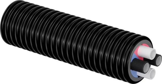 Pre-insulated plastic pipe system Ecoflex Thermo Twin HP 2x40x3.7-2x32x3.5/175 mm UPONOR